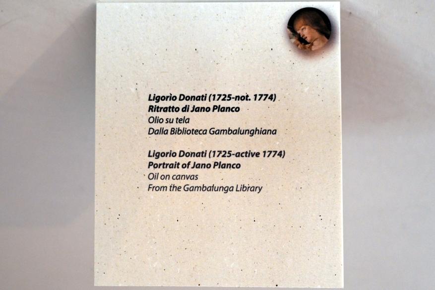 Ligorio Donati (Undatiert), Porträt des Jano Planco, Rimini, Stadtmuseum, Saal 1, Undatiert, Bild 2/2