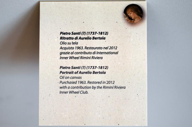 Pietro Santi (Undatiert), Porträt des Aurelio de’ Giorgi Bertola (1753-1798), Rimini, Stadtmuseum, Saal 2, Undatiert, Bild 2/2