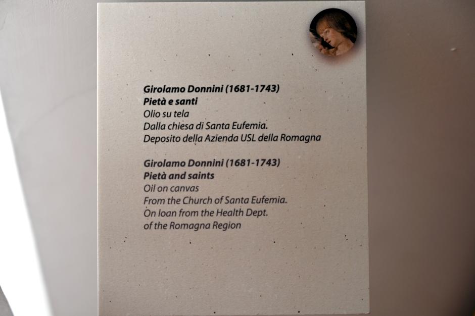 Girolamo Donnini (Undatiert), Pietà und Heilige, Rimini, ehem. Chiesa di Sant'Eufemia, jetzt Rimini, Stadtmuseum, Saal 3, Undatiert, Bild 2/2