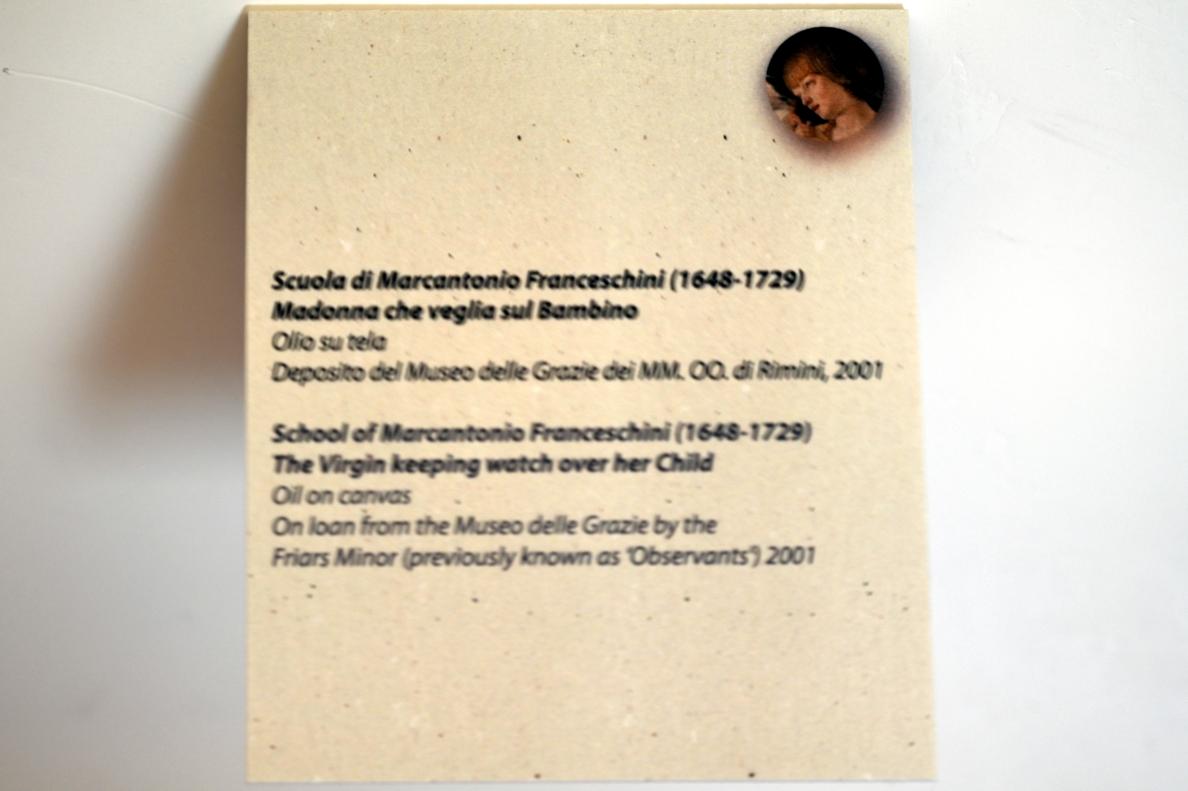 Marcantonio Franceschini (Schule) (Undatiert), Maria mit Kind, Rimini, Stadtmuseum, Saal 4, Undatiert, Bild 2/2