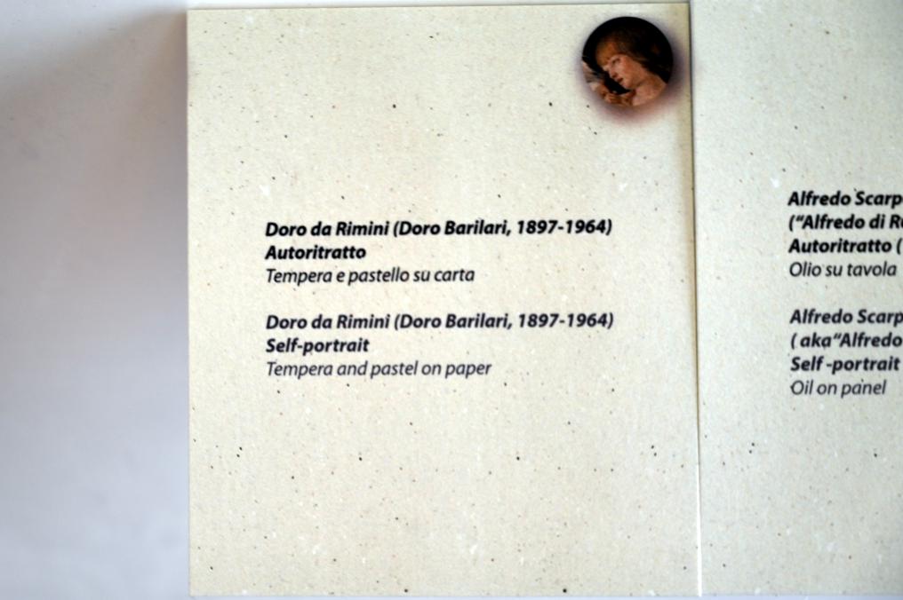Doro da Rimini (Isidoro Barilari) (1925), Selbstporträt, Rimini, Stadtmuseum, Saal 7, Undatiert, Bild 2/2