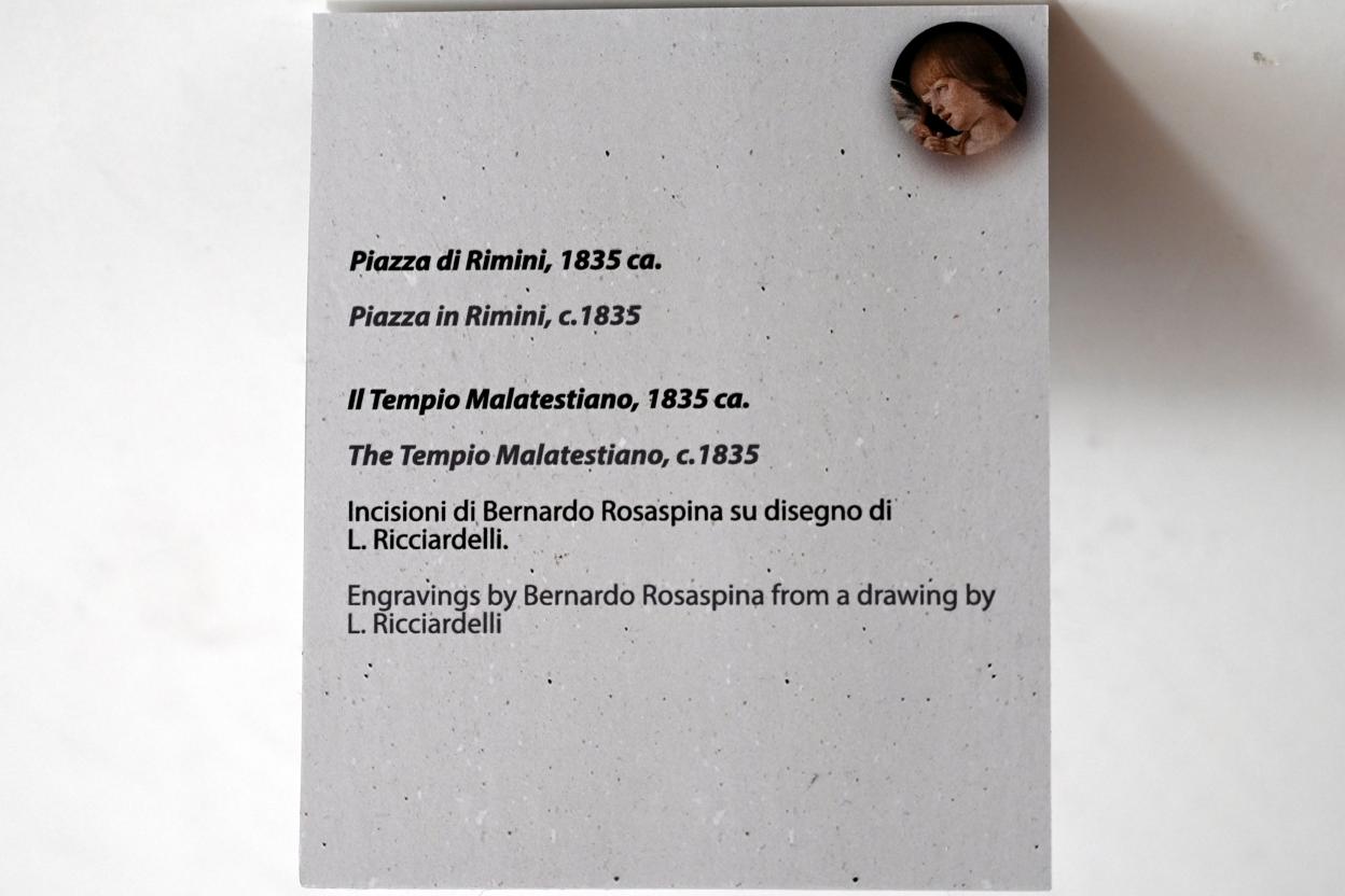 Der Malatesta-Tempel in Rimini, Rimini, Stadtmuseum, Saal 8, um 1835, Bild 2/2