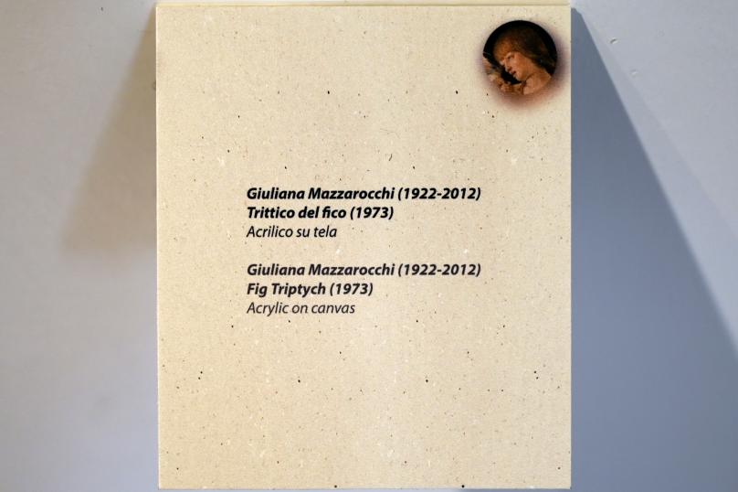 Giuliana Mazzarocchi (1973), Feigenbaum-Triptychon, Rimini, Stadtmuseum, Saal 9, 1973, Bild 2/2