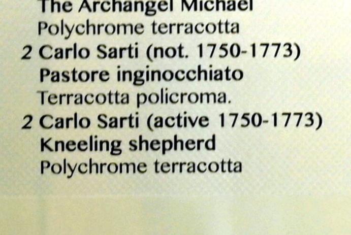 Carlo Sarti (Undatiert), Kniender Hirte, Rimini, Stadtmuseum, Saal 11, Undatiert, Bild 2/2