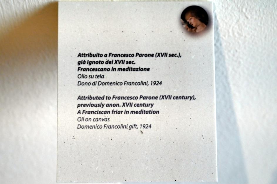 Francesco Parone (Undatiert), Ekstase des Hl. Franziskus, Rimini, Stadtmuseum, Saal 13, Undatiert, Bild 2/2