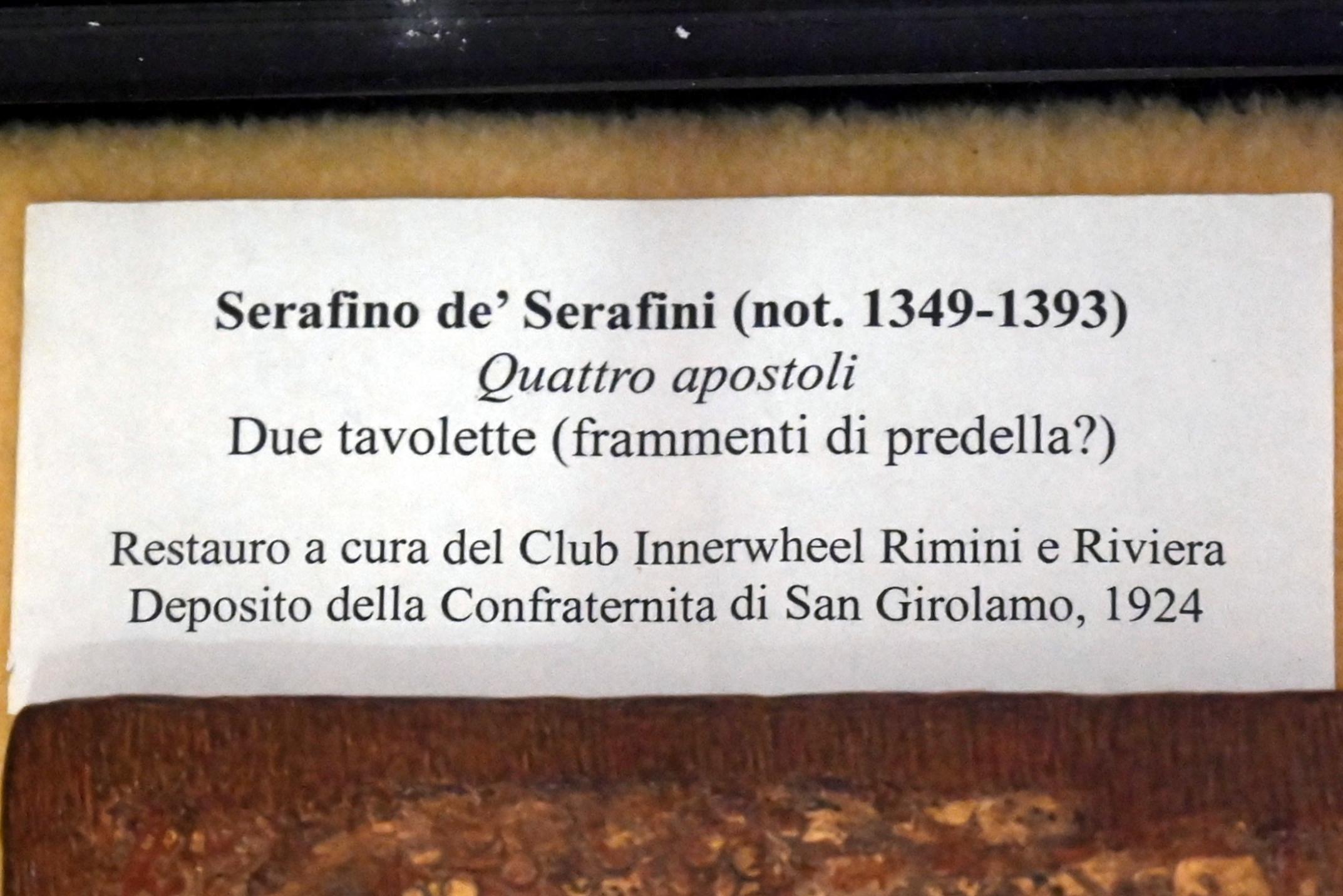Serafino de' Serafini (Undatiert), Vier Apostel, Rimini, Stadtmuseum, Obergeschoss Saal 1, Undatiert, Bild 3/3