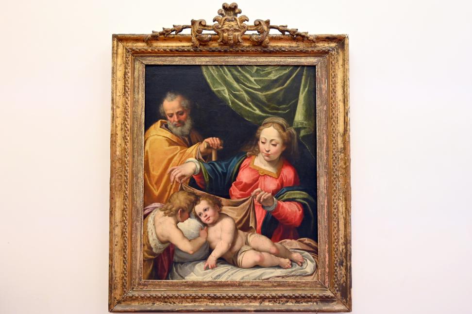 Giovanni Battista Trotti (il Malosso) (Undatiert), Heilige Familie, Rimini, Stadtmuseum, Obergeschoss Saal 5, Undatiert