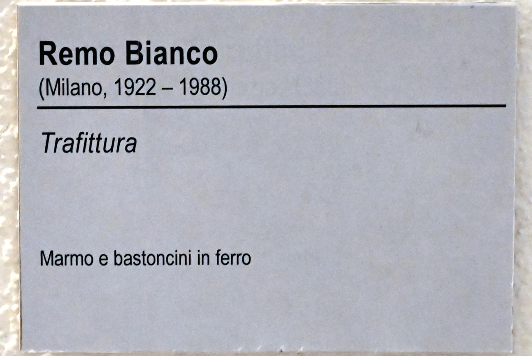 Remo Bianco (Undatiert), Piercing, Ancona, Pinacoteca civica Francesco Podesti, Treppenhaus, Undatiert, Bild 3/3