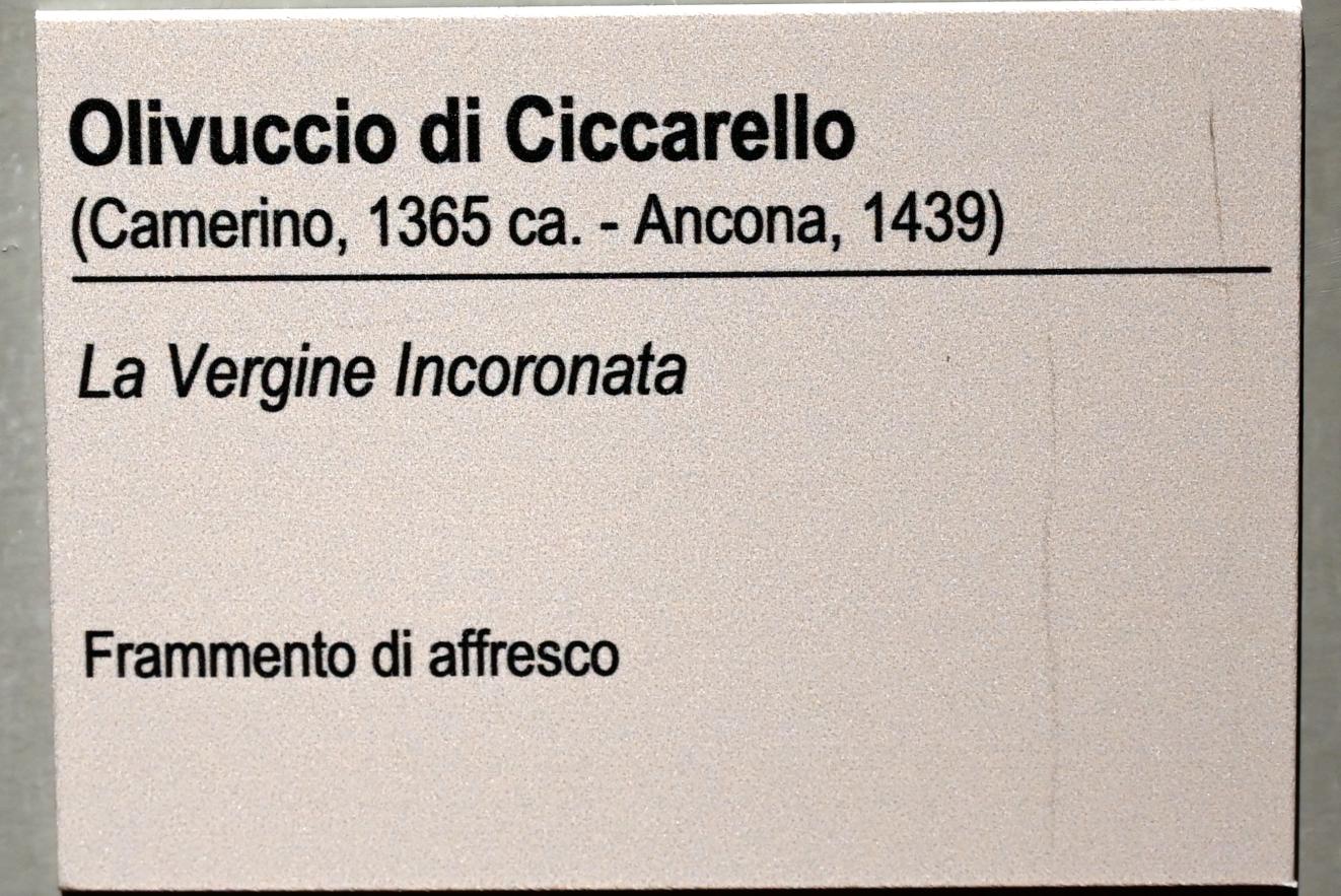 Olivuccio di Ciccarello (1396), Maria Himmelskönigin, Ancona, Pinacoteca civica Francesco Podesti, Obergeschoss Saal 2, Undatiert, Bild 2/2