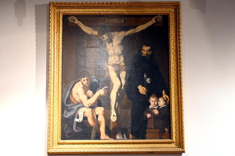 Andrea Lilli (1596–1602), Kreuzigung mit Johannes dem Täufer und dem heiligen Nikolaus von Tolentino, Ancona, Pinacoteca civica Francesco Podesti, Obergeschoss Saal 5, Undatiert