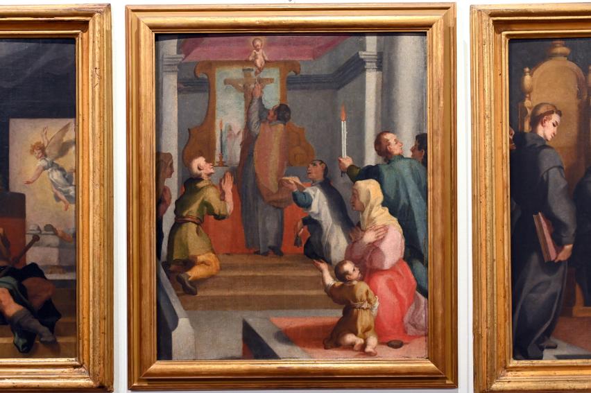 Andrea Lilli (1596–1602), Das Leben des heiligen Nikolas von Tolentino, Ancona, Pinacoteca civica Francesco Podesti, Obergeschoss Saal 5, Undatiert, Bild 4/14