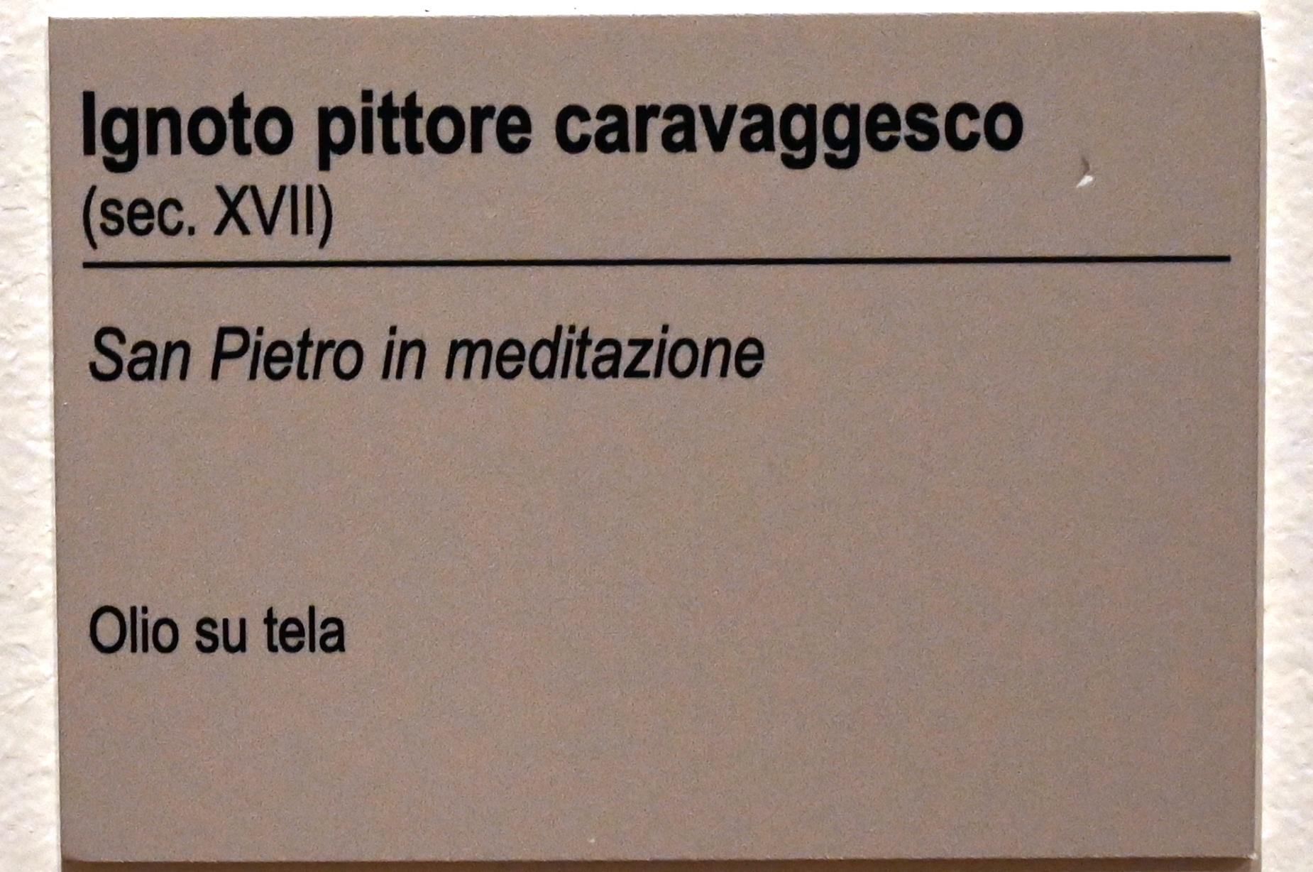 Apostel Petrus in Meditation, Ancona, Pinacoteca civica Francesco Podesti, Obergeschoss Saal 5, Undatiert, Bild 2/2