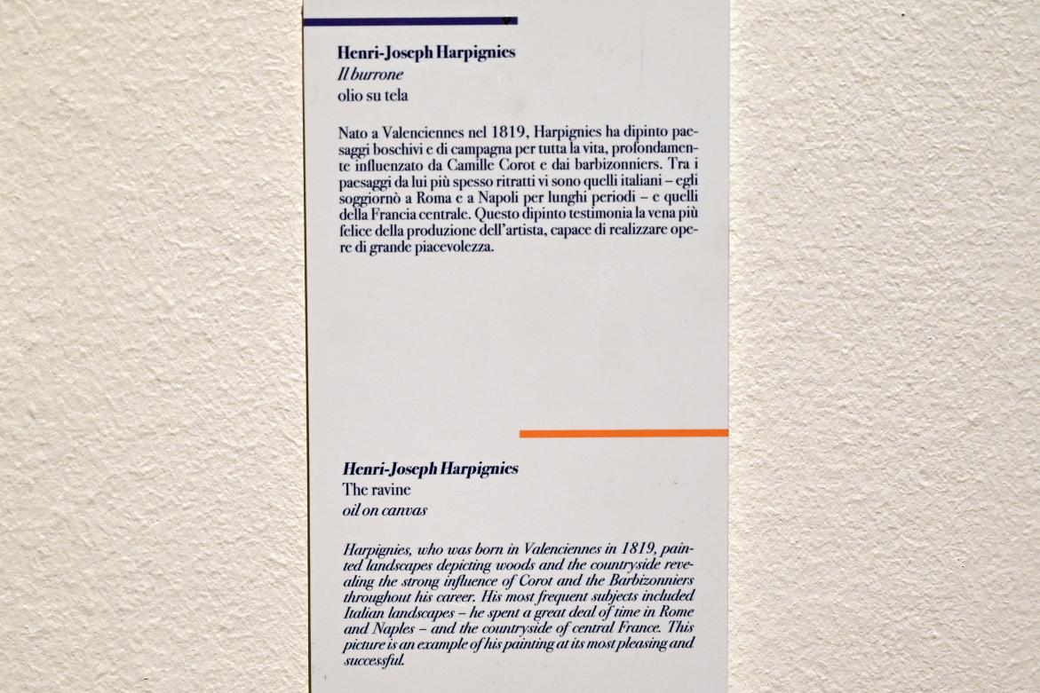 Henri Harpignies (1854–1869), Die Schlucht, Ancona, Pinacoteca civica Francesco Podesti, Obergeschoss Saal 6, Undatiert, Bild 2/2