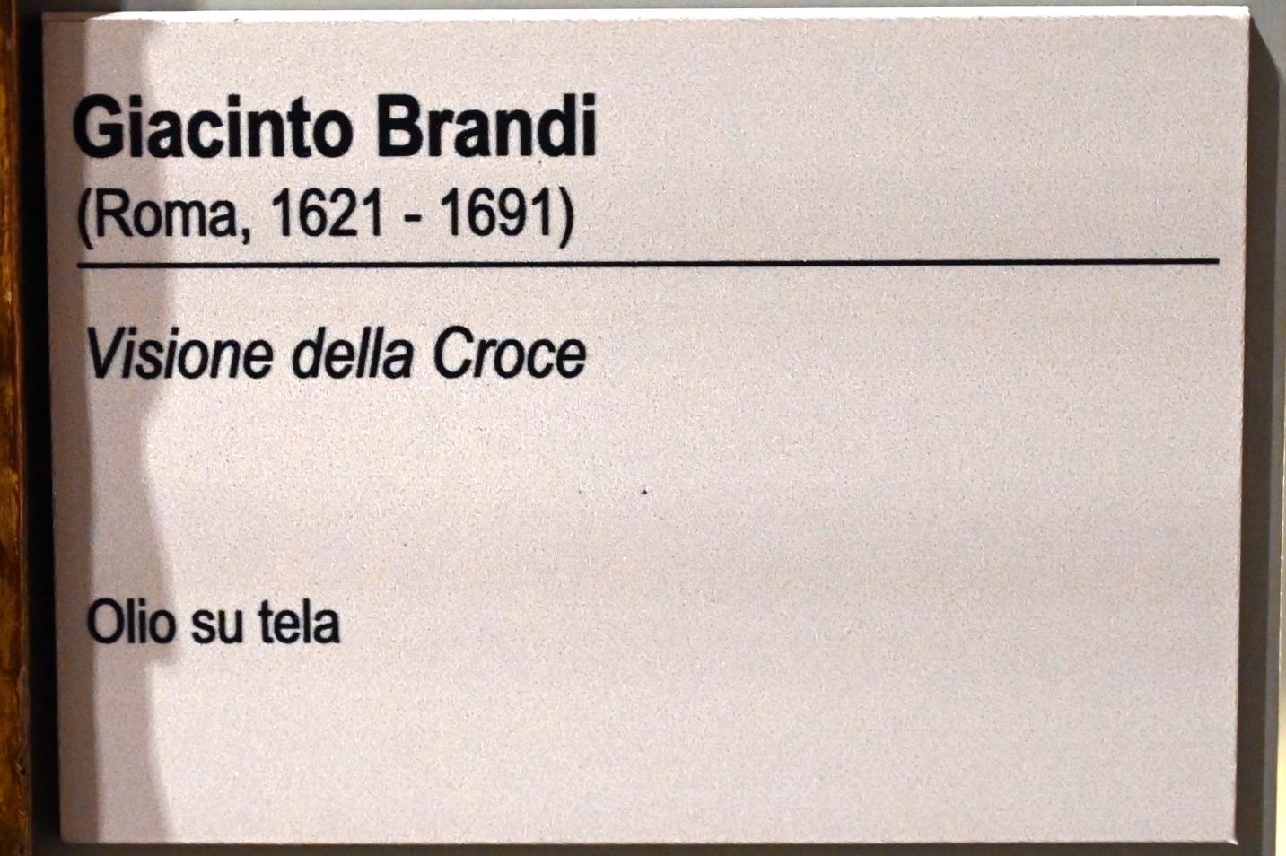 Giacinto Brandi (1675), Die Kreuzvision der Heiligen Familie, Ancona, Pinacoteca civica Francesco Podesti, Obergeschoss Saal 9, Undatiert, Bild 2/2