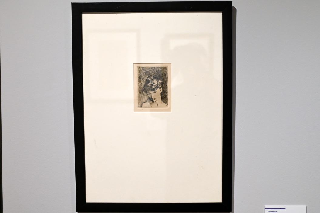 Pablo Picasso (1897–1972), Frauenkopf, Ancona, Pinacoteca civica Francesco Podesti, 2. Obergeschoss Saal 1, 1905, Bild 2/3