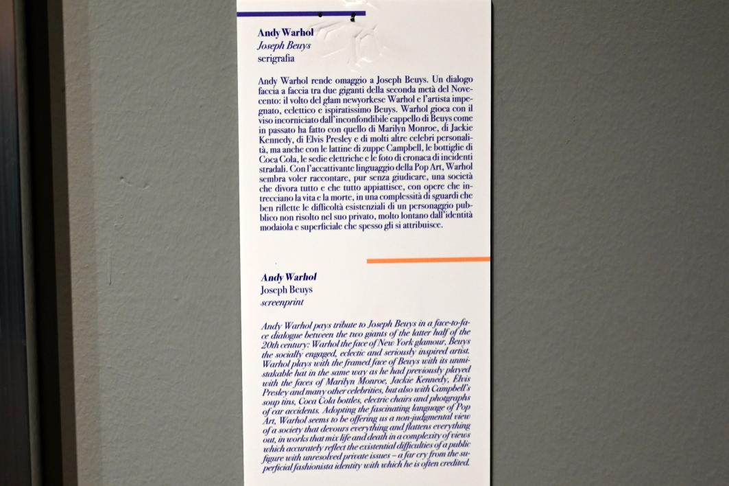 Andy Warhol (1956–1986), Joseph Beuys, Ancona, Pinacoteca civica Francesco Podesti, 2. Obergeschoss Saal 4, Undatiert, Bild 2/2