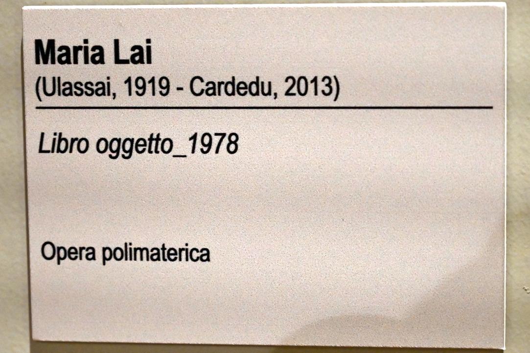 Maria Lai (1978), Objektbuch, Ancona, Pinacoteca civica Francesco Podesti, Zwischenetage Saal 1, 1978, Bild 3/3