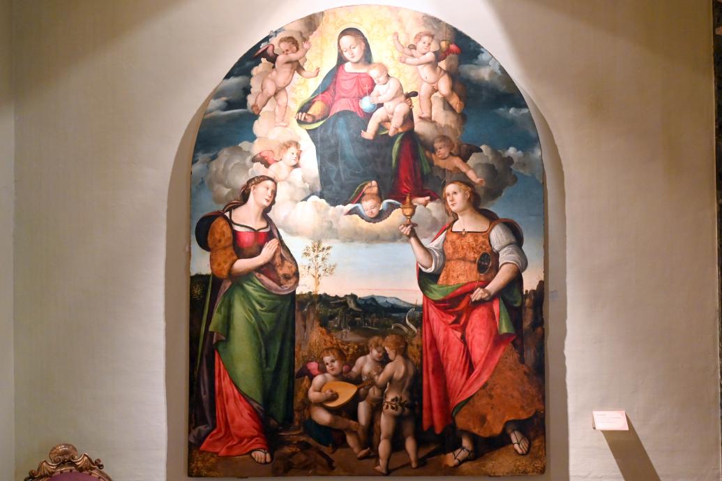 Giuliano Presutti (Persciutti) (1517–1521), Maria mit Kind und den heiligen Lucia und Magdalena, Jesi, Städtische Kunstgalerie, Saal 2, Undatiert