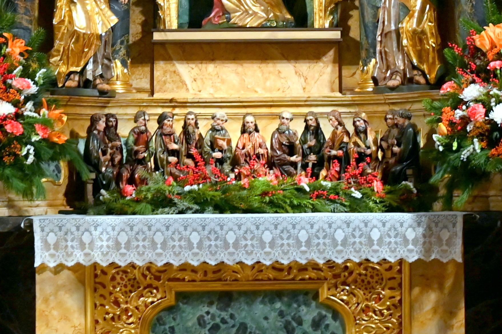 Christus mit den zwölf Aposteln, Tegernheim, Pfarrkirche Mariä Verkündigung, um 1490–1500