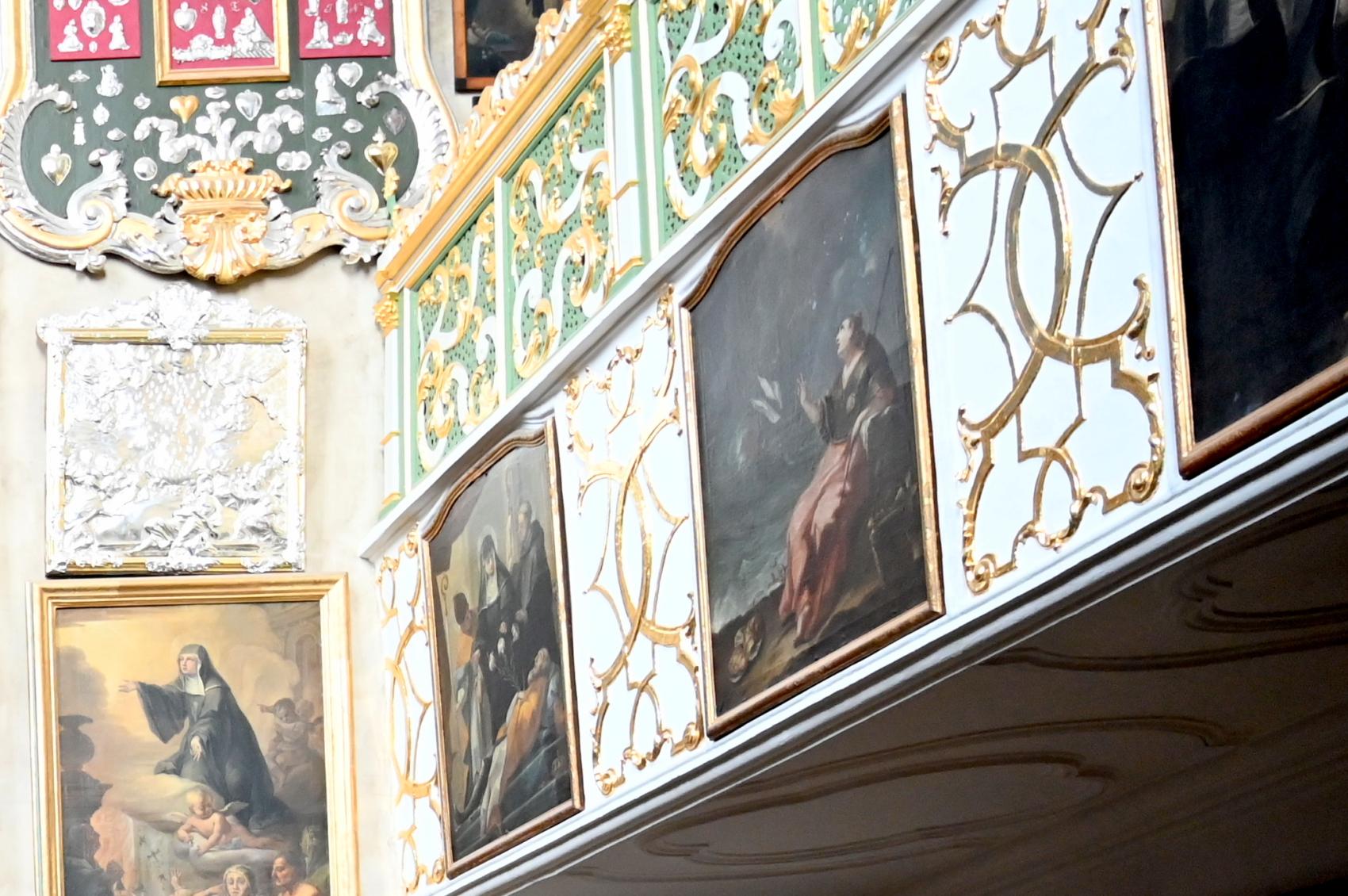 Johann Thaddäus Sauter (1740–1748), Neun Gemälde mit Szenen aus dem Leben der heiligen Walburga, Eichstätt, Benediktinerinnenkloster St. Walburg, Gruft der hl. Walburga, Undatiert, Bild 2/2