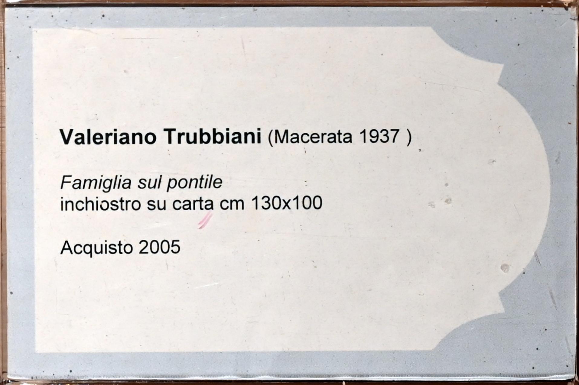Valeriano Trubbiani (1961–1972), Familie am Steg, Jesi, Städtische Kunstgalerie, Obergeschoss Saal 5, Undatiert, Bild 2/2