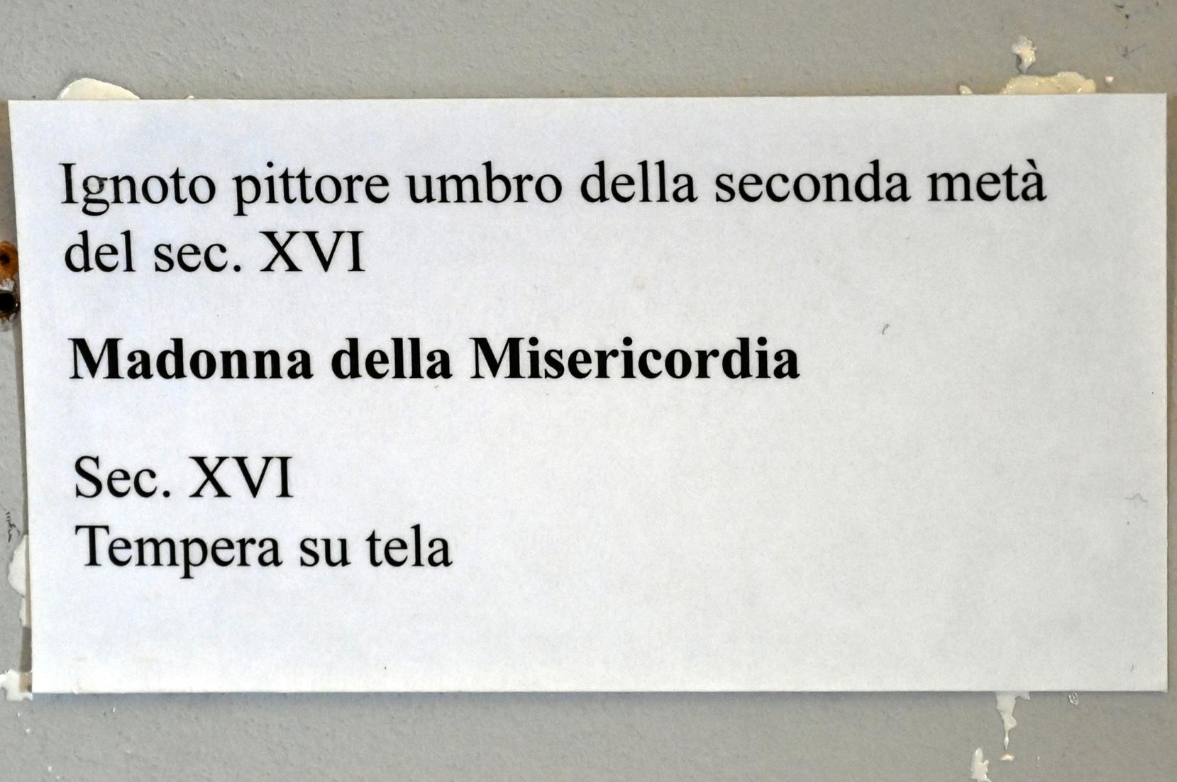 Madonna della Misericordia, Gubbio, Pinacoteca Comunale im Palazzo dei Consoli, Obergeschoss Saal 4, 16. Jhd., Bild 2/2