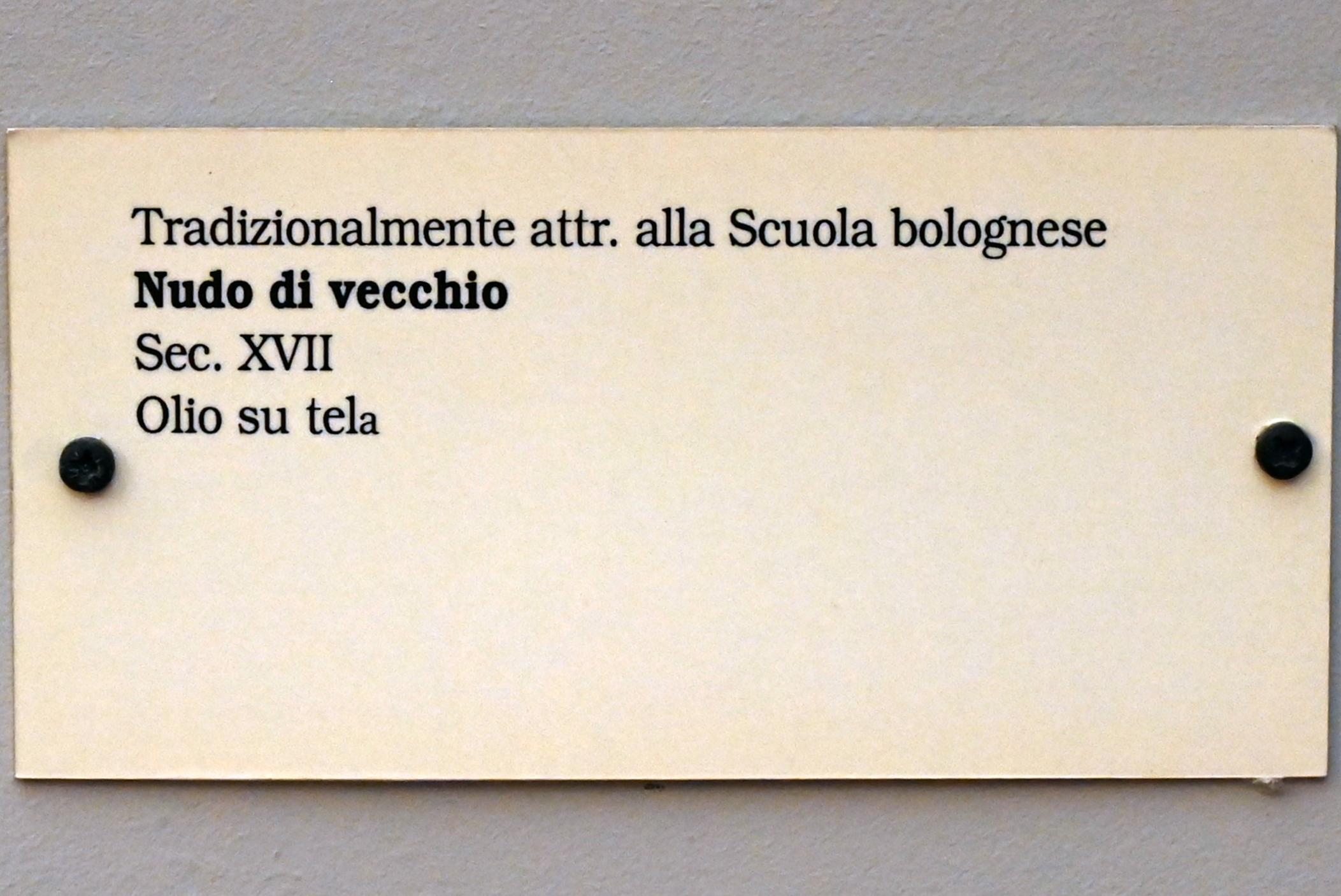 Alter Mann mit nacktem Oberkörper, Gubbio, Pinacoteca Comunale im Palazzo dei Consoli, Obergeschoss Saal 5, 17. Jhd., Bild 2/2
