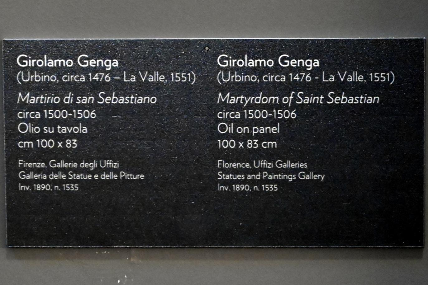 Girolamo Genga (1503–1551), Marter des hl. Sebastian, Gubbio, Pinacoteca Comunale im Palazzo dei Consoli, Erdgeschoss Saal 1, um 1500–1506, Bild 2/2