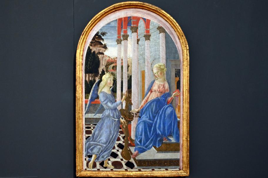Francesco di Giorgio Martini (1460–1495), Mariä Verkündigung, Gubbio, Museum im Palazzo Ducale, Saal 1, um 1470