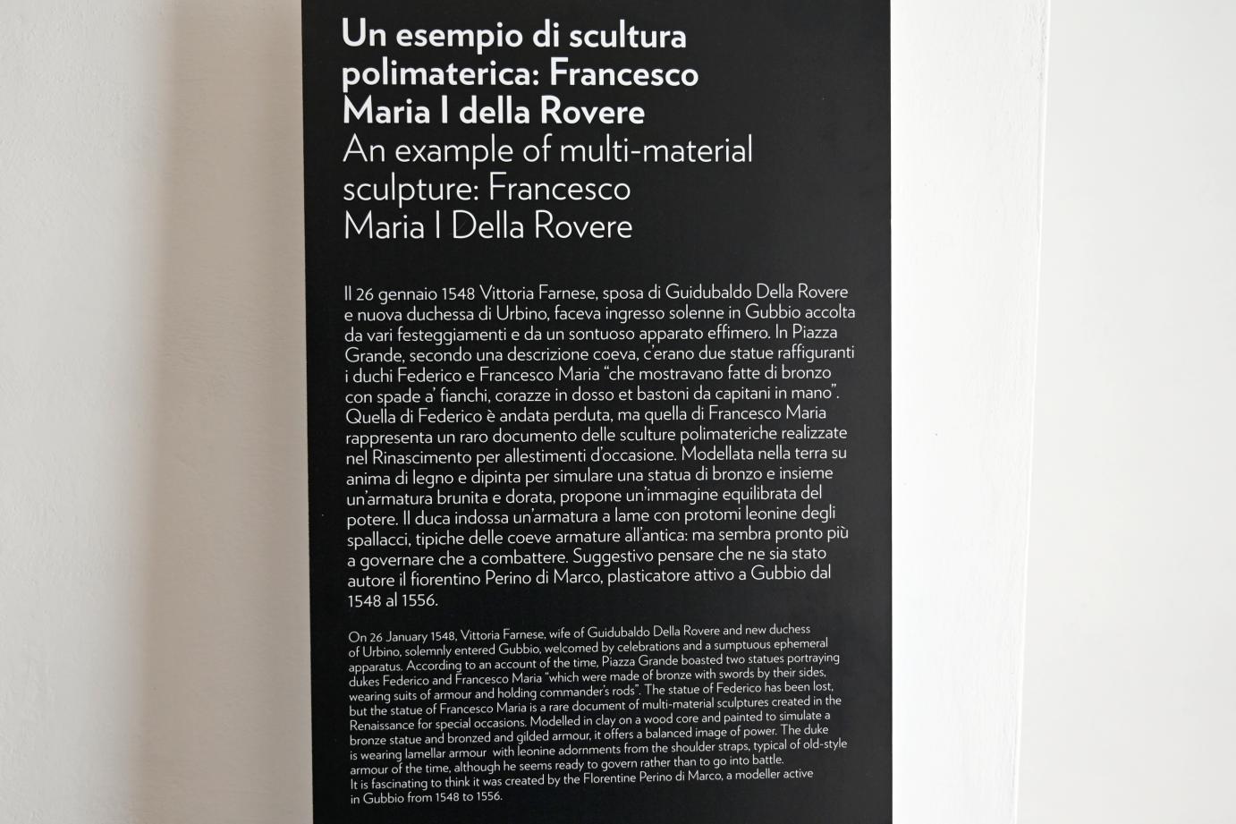 Francesco Maria I. della Rovere, Gubbio, Museum im Palazzo Ducale, Saal 2, um 1548, Bild 3/3