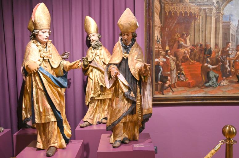 Philipp Vogl (Umkreis) (1668), Fünf heilige Bischöfe, Erding, Museum Erding, Kirchenkunst, Ende 17. Jhd., Bild 2/8