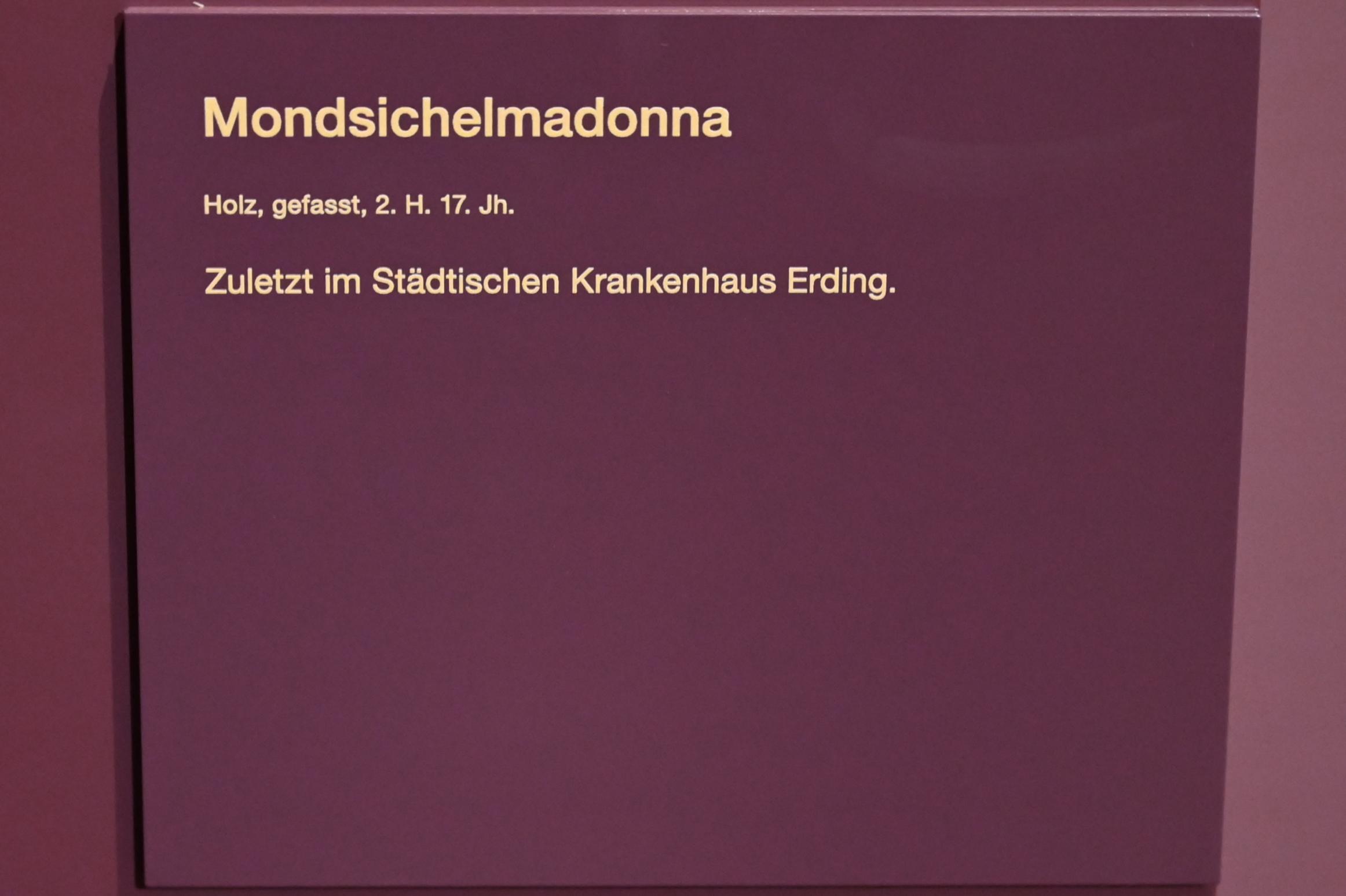 Mondsichelmadonna, Erding, Museum Erding, Kirchenkunst, 2. Hälfte 17. Jhd., Bild 4/4