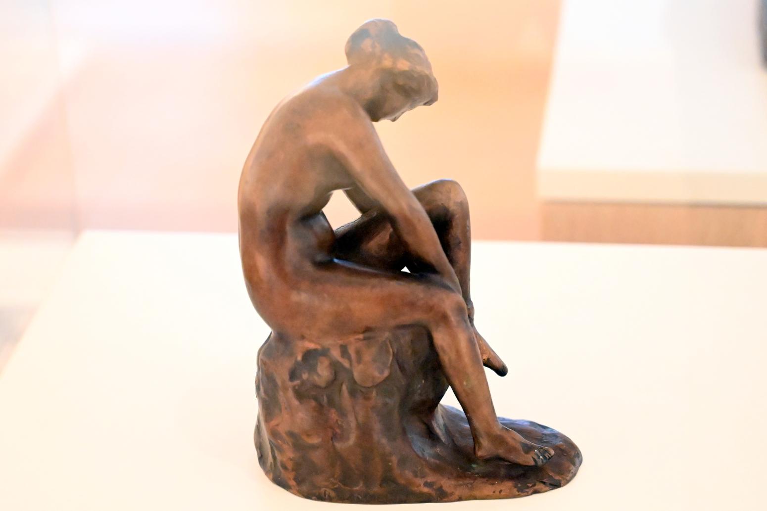 Richard Engelmann (1910), Strumpfanzieherin, Erding, Museum Erding, Erdinger Künstler, 1910, Bild 3/4