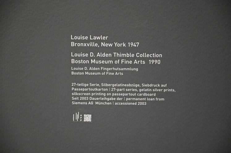 Louise Lawler (1990–2011), Fingerhutsammlung, München, Pinakothek der Moderne, Saal 27 2022, 1990, Bild 29/29