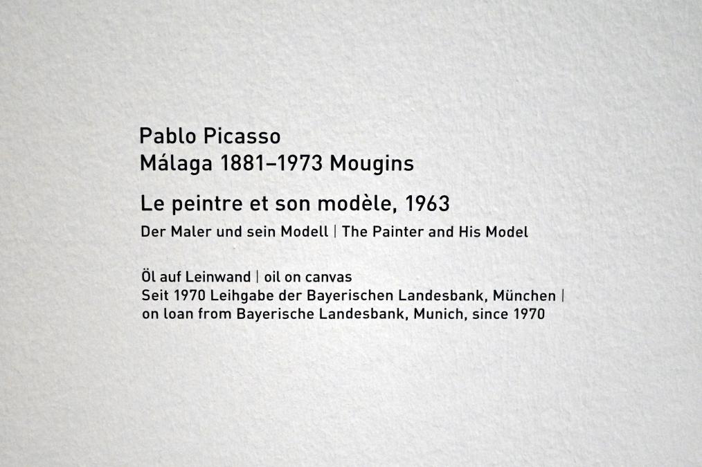 Pablo Picasso (1897–1972), Der Maler und sein Modell (Le peintre et son modèle), München, Pinakothek der Moderne, Saal 13 2022, 1963, Bild 2/2