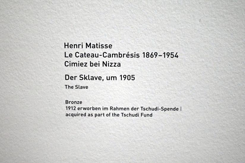 Henri Matisse (1898–1953), Der Sklave, München, Pinakothek der Moderne, Saal 13 2022, um 1905, Bild 6/6