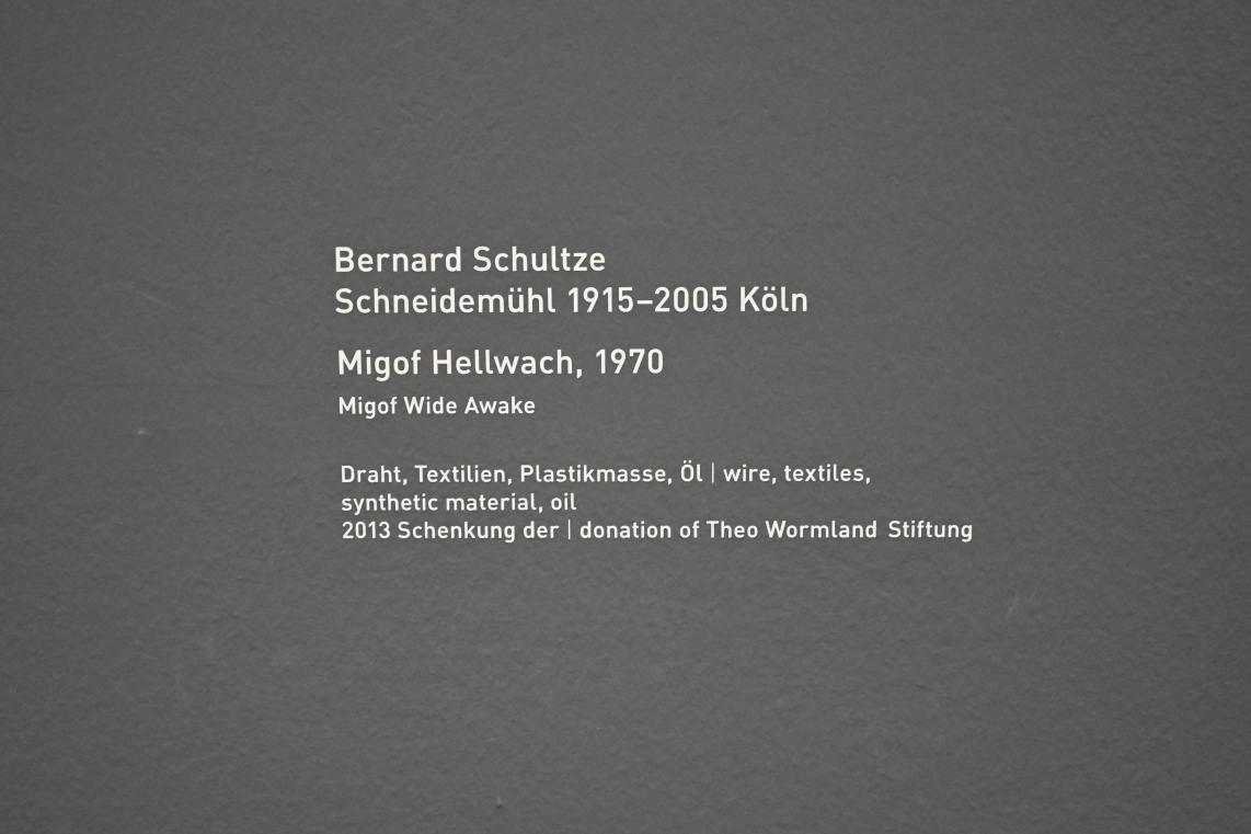 Bernard Schultze (1947–1996), Migof Hellwach, München, Pinakothek der Moderne, Saal 7 2022, 1970, Bild 2/2