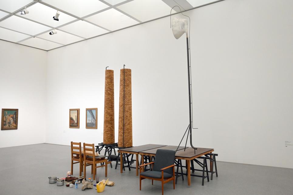 Mark Manders (2000), Stille Fabrik (Silent Factory), München, Pinakothek der Moderne, Saal 9 2022, 2000, Bild 2/7