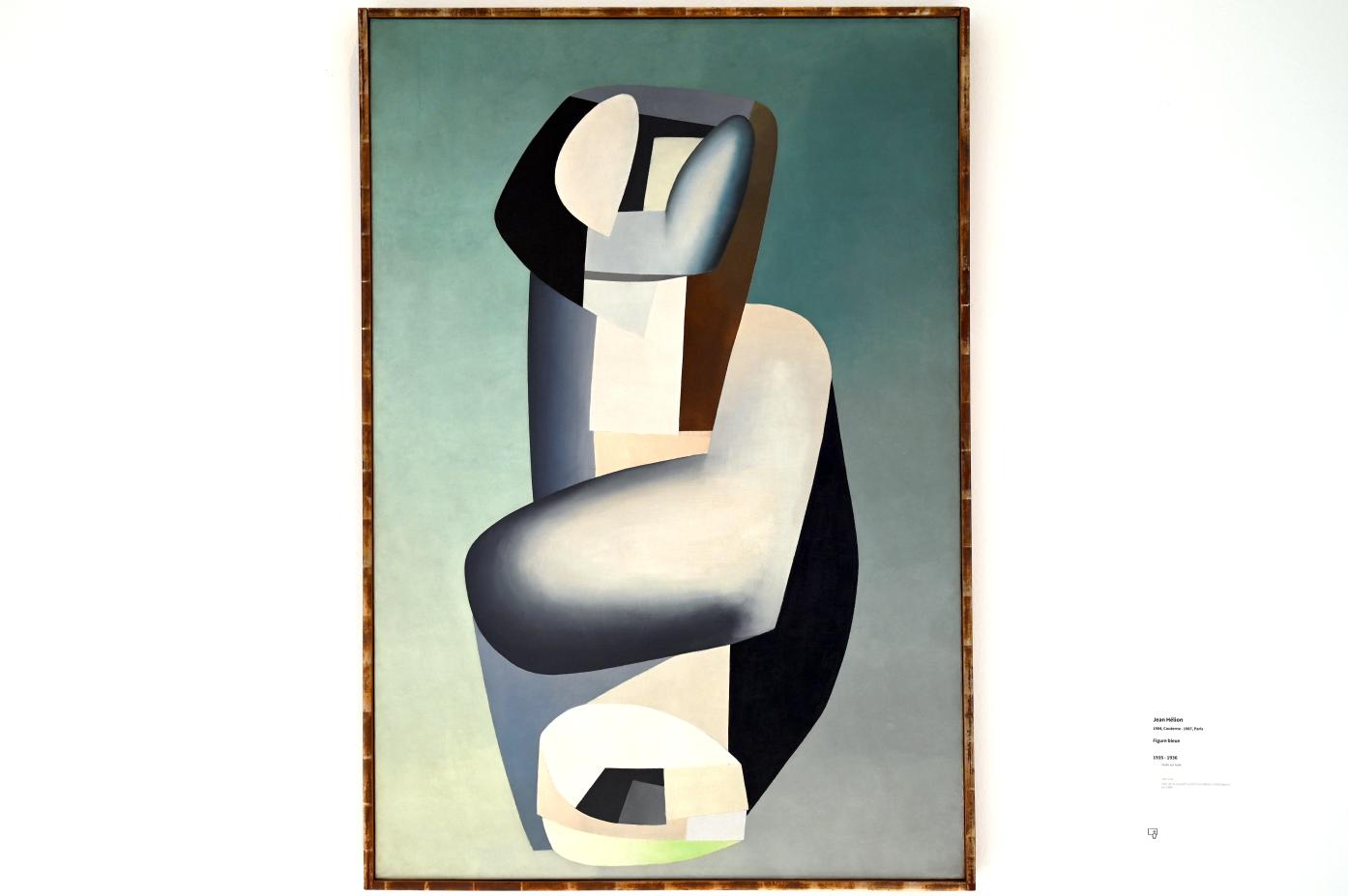 Jean Hélion (1933–1951), Blaue Figur, Paris, Musée d’art moderne de la Ville de Paris, Saal 1, 1935–1936, Bild 1/2