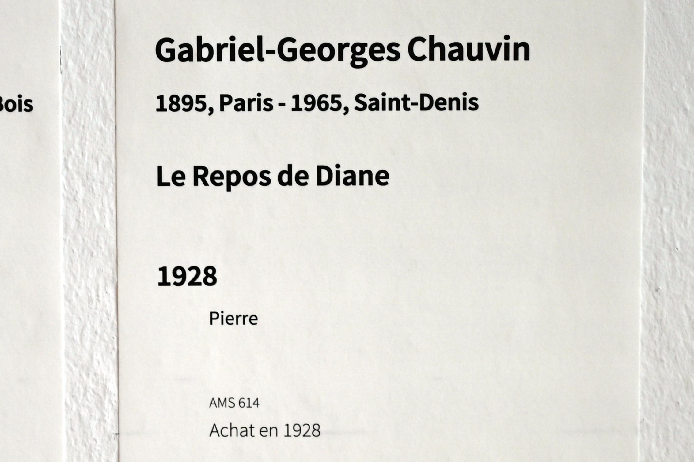Gabriel-Georges Chauvin (1928), Ruhende Diana, Paris, Musée d’art moderne de la Ville de Paris, Saal 2, 1928, Bild 2/2
