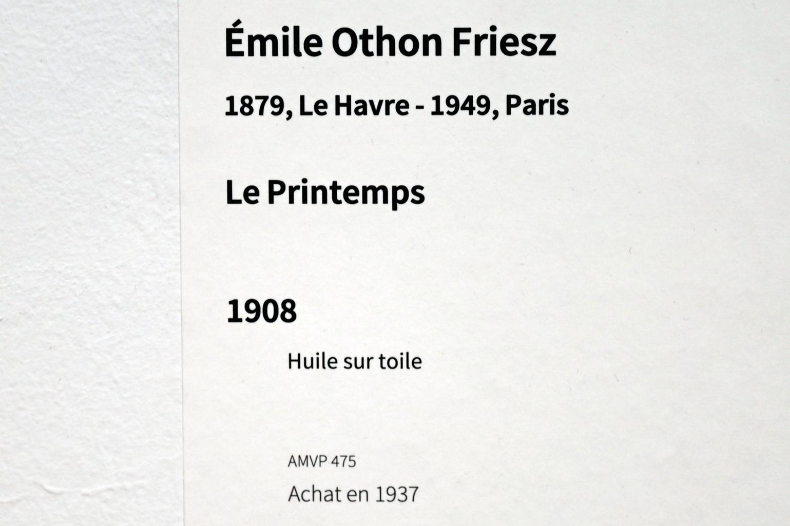 Othon Friesz (1905–1933), Frühling, Paris, Musée d’art moderne de la Ville de Paris, Saal 3, 1908, Bild 2/2