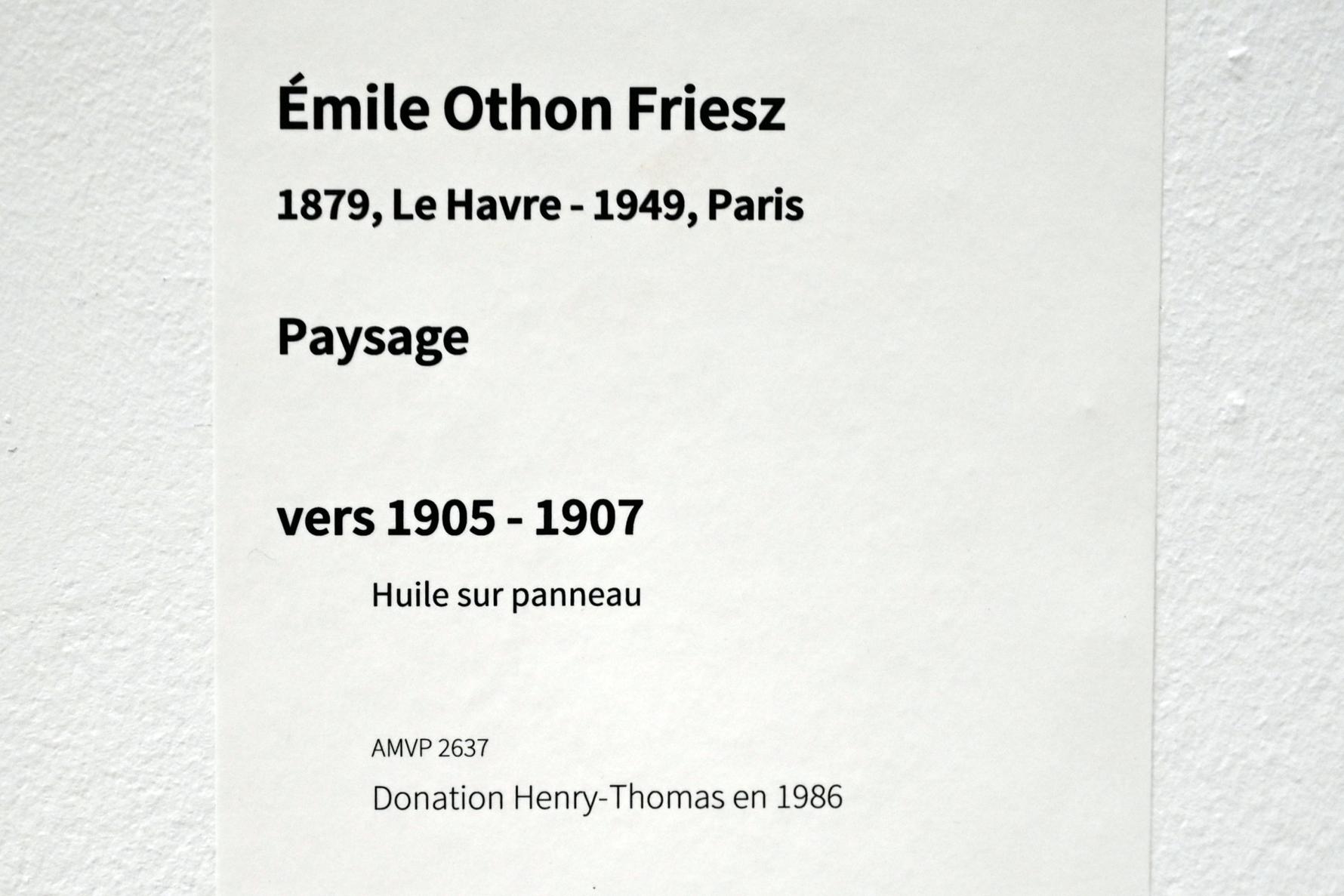 Othon Friesz (1905–1933), Landschaft, Paris, Musée d’art moderne de la Ville de Paris, Saal 5, um 1905–1907, Bild 2/2
