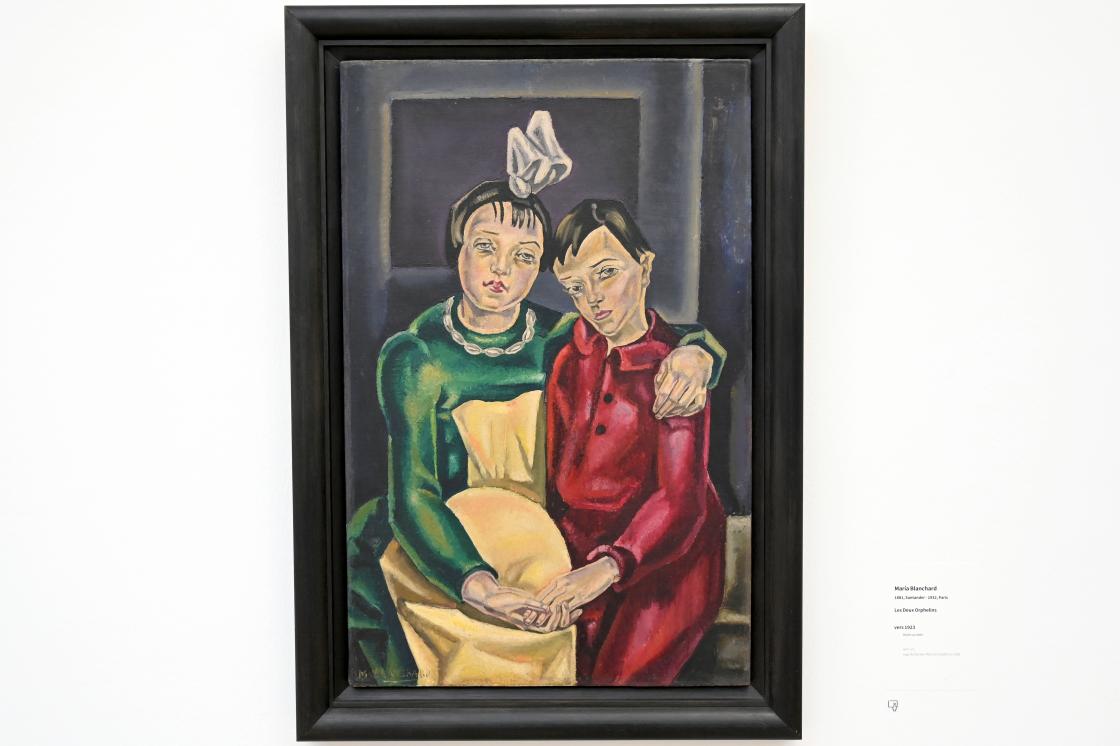 María Gutiérrez Blanchard (1917–1926), Die zwei Waisen, Paris, Musée d’art moderne de la Ville de Paris, Saal 8, um 1923, Bild 1/2