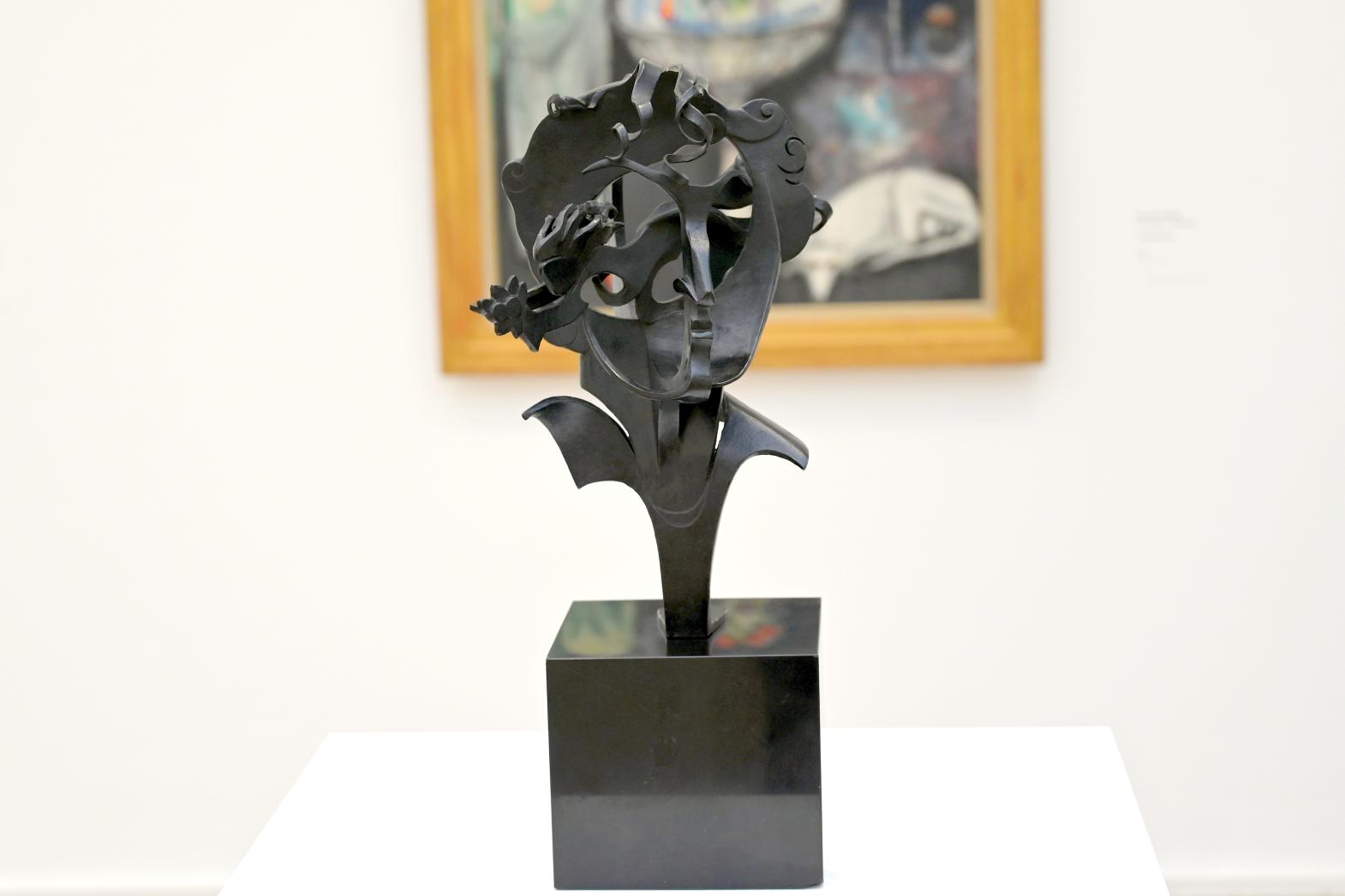 Pablo Gargallo (1928–1933), Porträt von Marc Chagall, Paris, Musée d’art moderne de la Ville de Paris, Saal 9, 1933, Bild 2/4