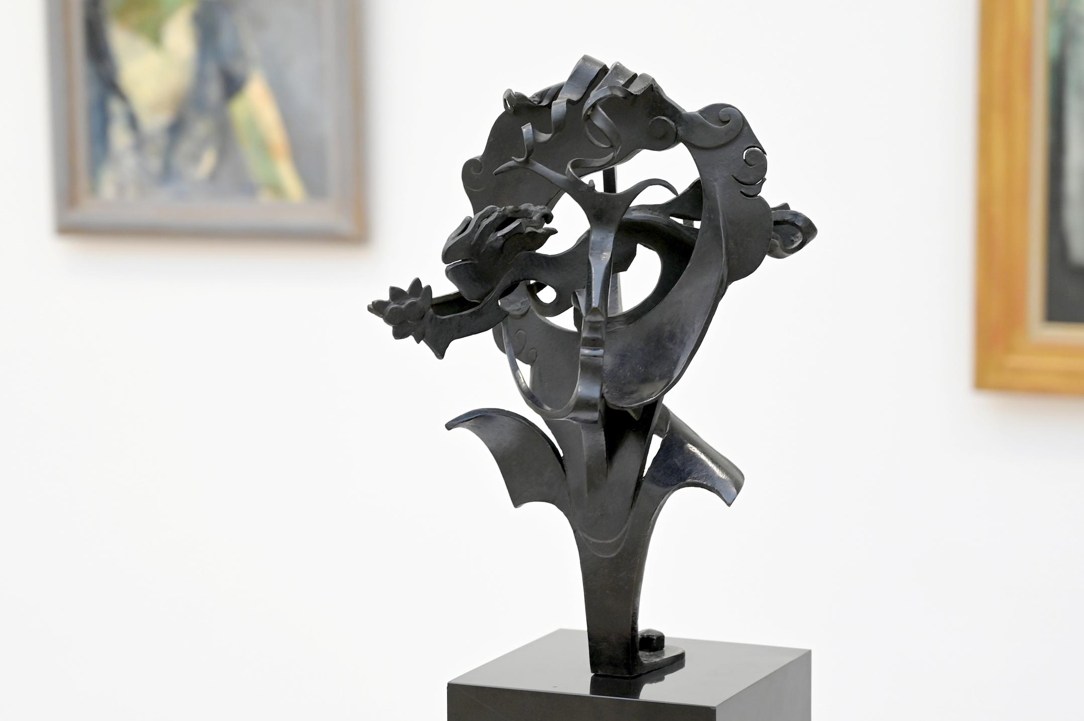 Pablo Gargallo (1928–1933), Porträt von Marc Chagall, Paris, Musée d’art moderne de la Ville de Paris, Saal 9, 1933, Bild 3/4