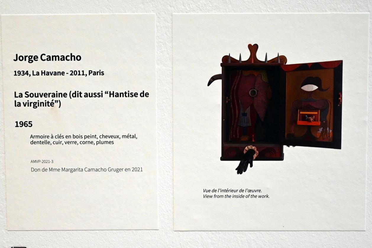 Jorge Camacho (1965), Der Souverän ("Besessenheit von Jungfräulichkeit"), Paris, Musée d’art moderne de la Ville de Paris, Saal 10, 1965, Bild 3/3