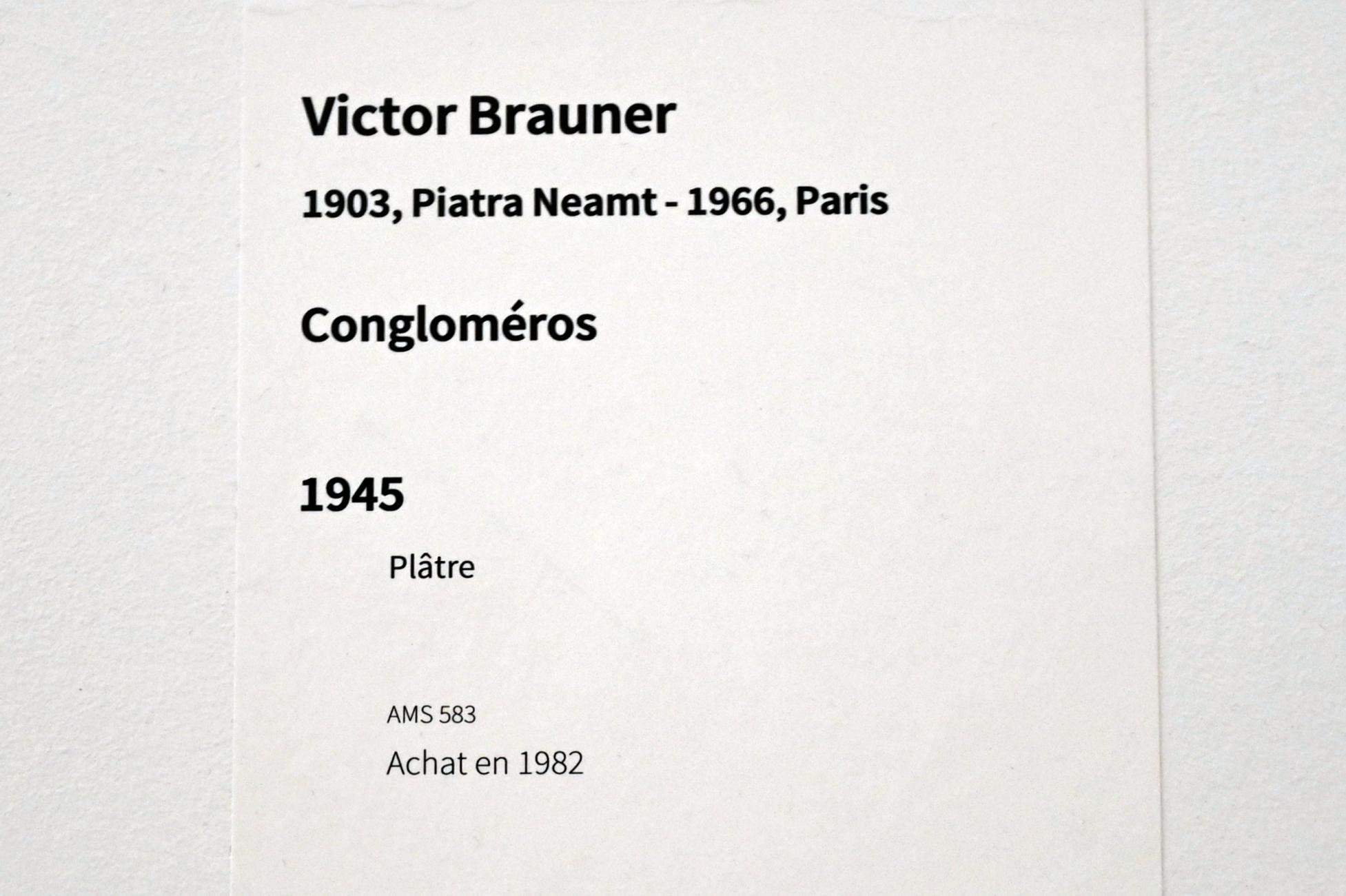 Victor Brauner (1930–1963), Konglomerate, Paris, Musée d’art moderne de la Ville de Paris, Saal 10, 1945, Bild 4/4
