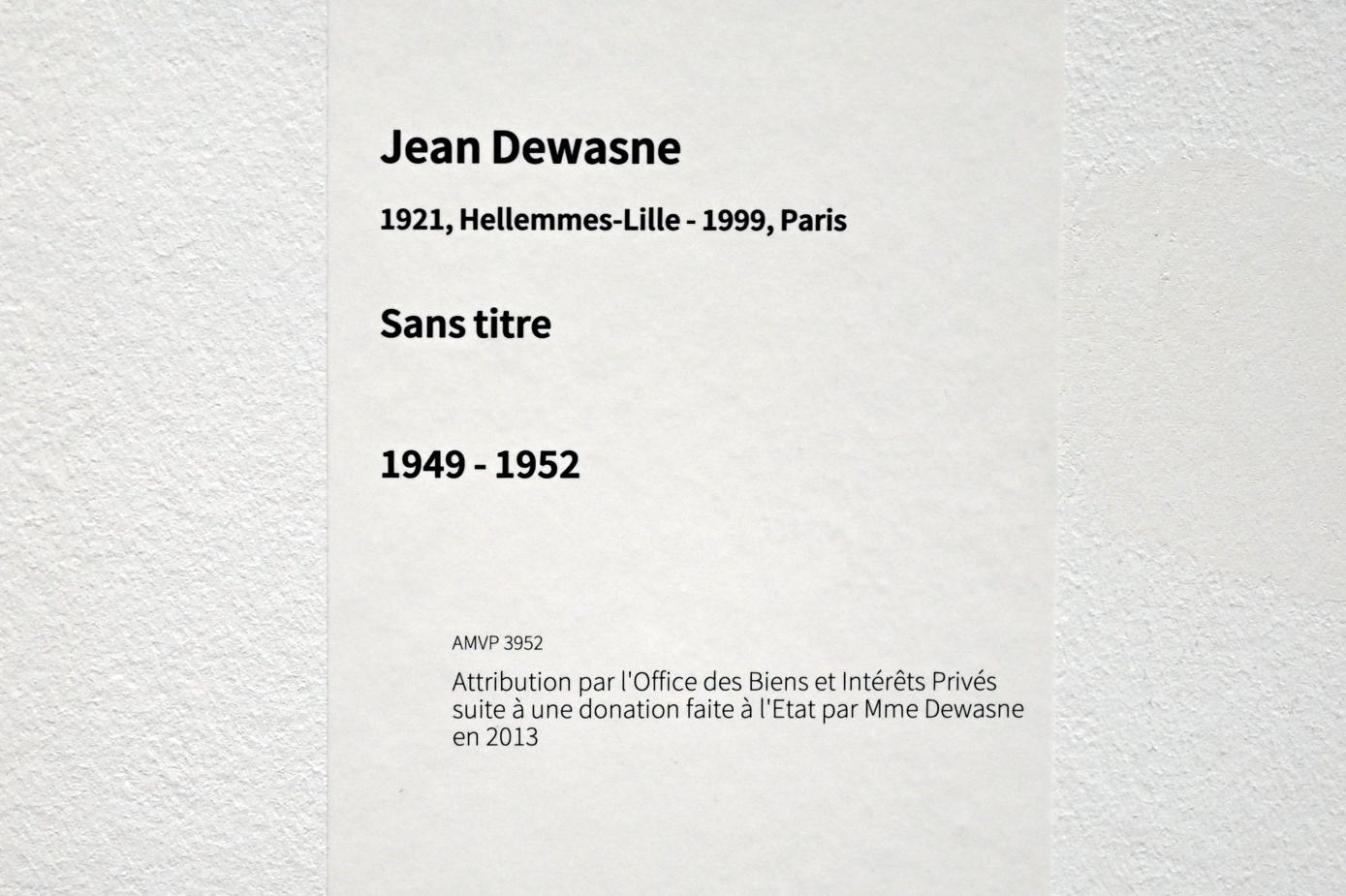 Jean Dewasne (1946–1980), Ohne Titel, Paris, Musée d’art moderne de la Ville de Paris, Saal 14, 1949–1952, Bild 2/2