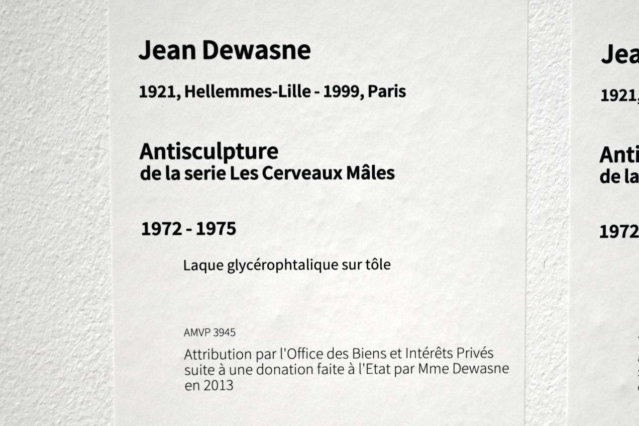 Jean Dewasne (1946–1980), Gegenskulptur, Paris, Musée d’art moderne de la Ville de Paris, Saal 14, 1972–1975, Bild 3/3