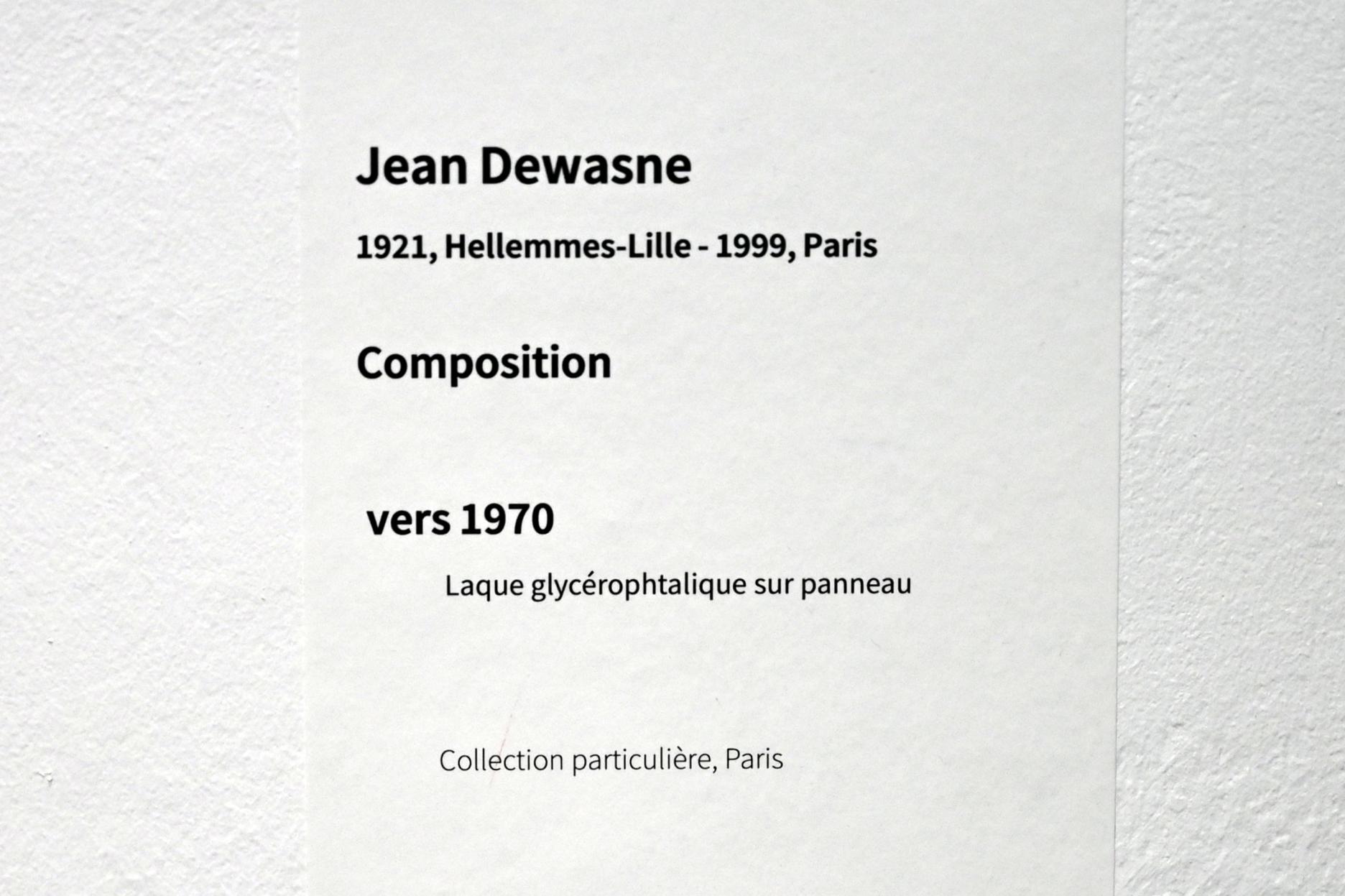 Jean Dewasne (1946–1980), Komposition, Paris, Musée d’art moderne de la Ville de Paris, Saal 14, um 1970, Bild 2/2